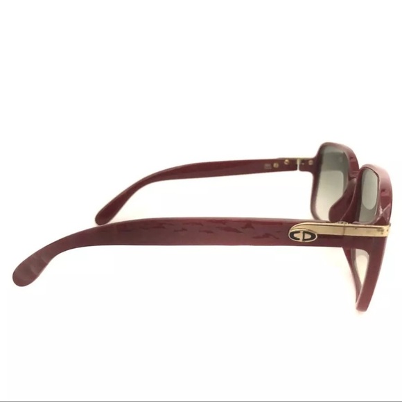 Authentic Christian Dior CD Logo bordeaux eyewear sunglasses - Picture 11 of 12